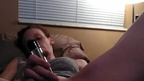 Redhead masturbates solo with toys