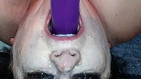Ms Tl's Messy Throat With Dildo