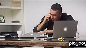 Busty Russian Babe Masturbating Wildly and Fucked Hard by Latin Lover