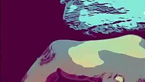 masturbating for love in cartoon style