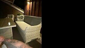 Young German Couple's POV Amateur Sex on Terrace