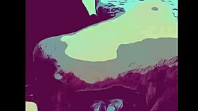 masturbating for love in cartoon style