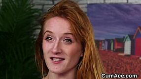 wacky model enjoys a messy facial treatment