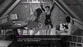 Nurse Cora and Lemon engage in group sex with John in the hospital