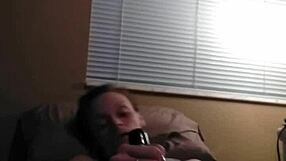 Redhead masturbates solo with toys