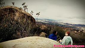 Is this redhead babe ready for double penetration in threesome?