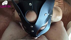 Masked Bathroom Face Fucking With Squirting