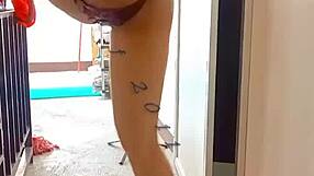 Yo, check it out! This single mommy’s got a killer booty and loves solo anal play with her shaved pussy.