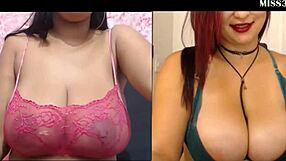 Huge tits battle, who’s hotter, left or right, tell me now