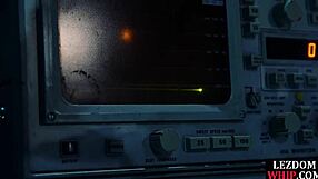 Lezdom queening her subject in stockings