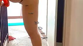 Yo, check it out! This single mommy’s got a killer booty and loves solo anal play with her shaved pussy.