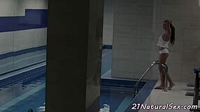 why does this beautiful model tease her pussy so slow?