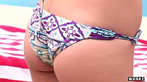 Capri Anderson Masturbates Hard with Dildo in Bikini!