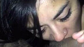 Brunette Performs Intense Blowjob In Tahiti, Ending With Cumshot.