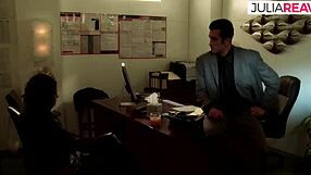 Warning, the policeman wants to arrest us, but we'll fuck with him, then he'll leave.