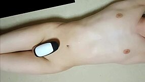 teen 18+ masturbates with rotor to ejaculation