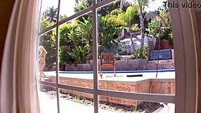 haley cummings teases with big natural tits and pov blowjob.