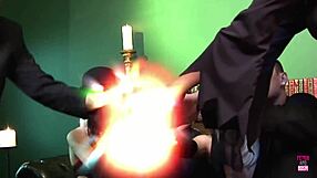 A Brunette's Funeral Becomes a Wild Group Sex Party