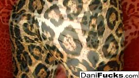 Sexy Dani Daniels fingers her tight wet pussy