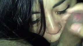 Brunette Performs Intense Blowjob In Tahiti, Ending With Cumshot.