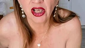 Wow, look at those huge bouncing tits in black stockings and high heels on hot milf Mariaold! So sexy! 😍