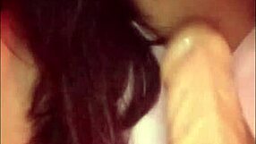 Mexican Wife Playing Alone with 22cm Dildo