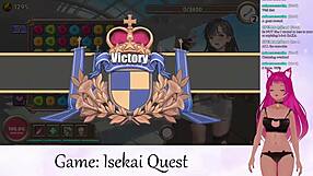 Vtuber Lewdneko's Lewd Isekai Quest with Big Tits Creampie