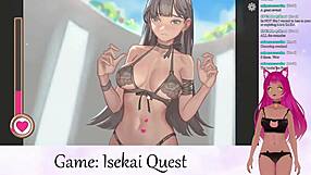 Vtuber Lewdneko's Lewd Isekai Quest with Big Tits Creampie
