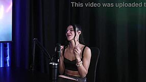 Debora Andrade in Sheer Red Lingerie