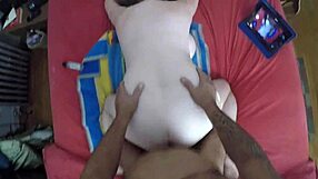 Busty chubby gets anal creampie in intriguing scene