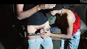 Hot blowjob from sexy girlfriend with big tits