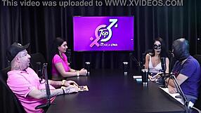 Look at these two teens stripping in sheer red lingerie?