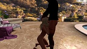 Chapter 1: How it started with MissEmily23 and Xalted Violet in an outdoor blowjob scene.