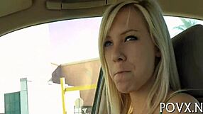 I, the appealing petite teen, adore sucking cock in POV before bent-over doggystyle fucking