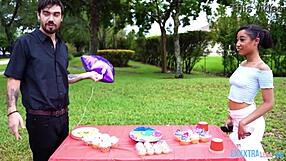 Teen Alicia Reign drilled hard by tattooed Nade Nasty.