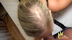 Уау, пищната блондинка Lena Nitro чука на сляпо в публичното пространство!