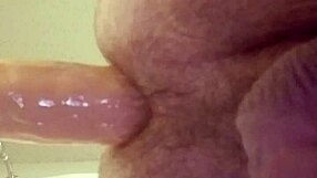 Wow! Watch This Gay Guy Struggle To Fit A Huge Dildo In His Tight Ass. Can He Do It?