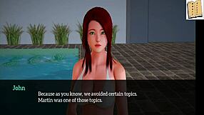 Teen bent over in doggystyle with small tits in hentai family series.