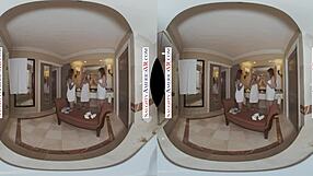 Naughty America - Lauren Phillips And Natasha Starr Surprise The Bride Katie Morgan With The Hot Stripper They Saw For The Bachelorette Party