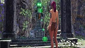 Beach beasts playing wild in the sun with toys