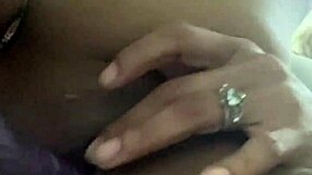 Horny MILF MASTURBATES Her Shaved Pussy While Rolling Bubble, Close Up