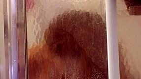 Shy milf showers and shaves her smooth big ass daily.