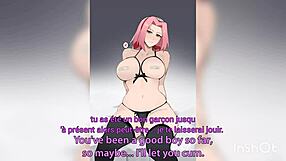 Tsunade and sakura give jerk off instructions in translation