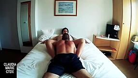 He helps her reach climax with gentle fingering