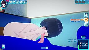 playing koikatsu with mekakure kyonyuu character