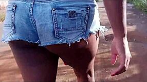 caught a hot brazilian teen 18+ and took her to the woods