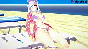 Shenhe in bikini, sucking cock and titjobbing from your pov?