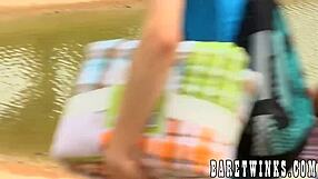 I watched a dark skinned homo get his tight asshole drilled hard and fast