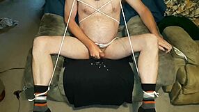 What happens when Edgar293 masturbates tied up in socks?