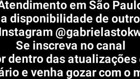 Gabriela Stokweel milks cock in group deepthroat session